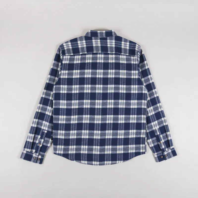 Patagonia Lightweight Fjord Flannel Shirt Base Camp New Navy-1