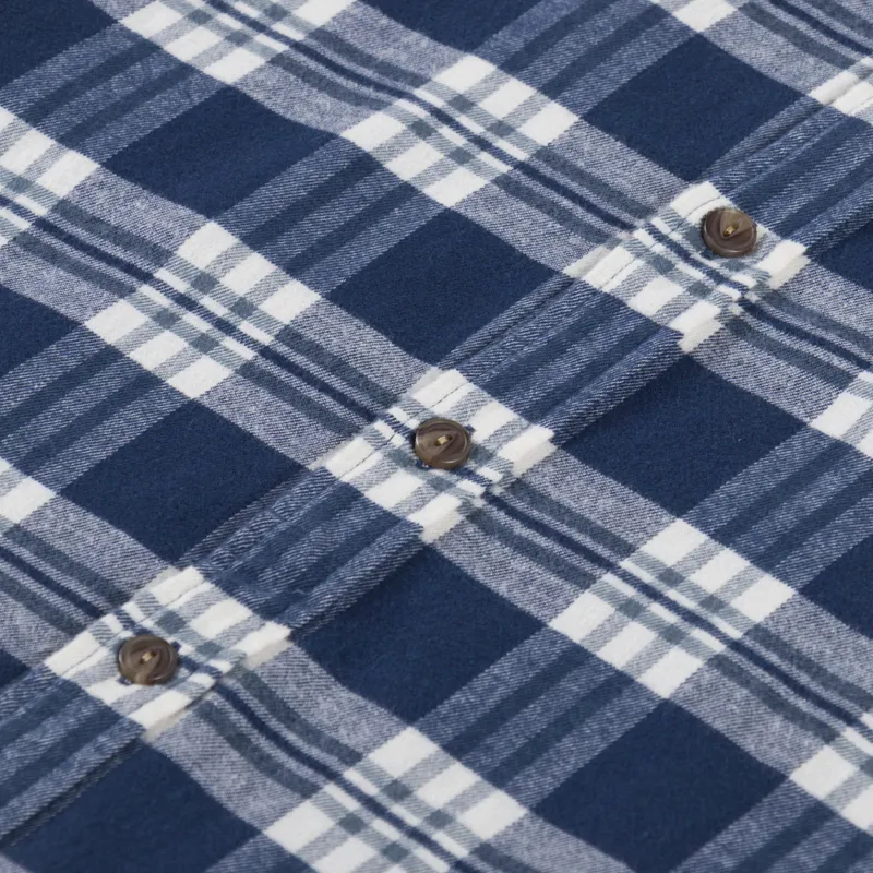 Patagonia Lightweight Fjord Flannel Shirt Base Camp New Navy-6