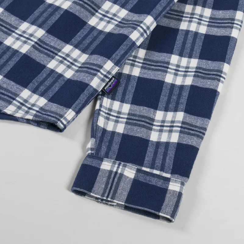 Patagonia Lightweight Fjord Flannel Shirt Base Camp New Navy-7