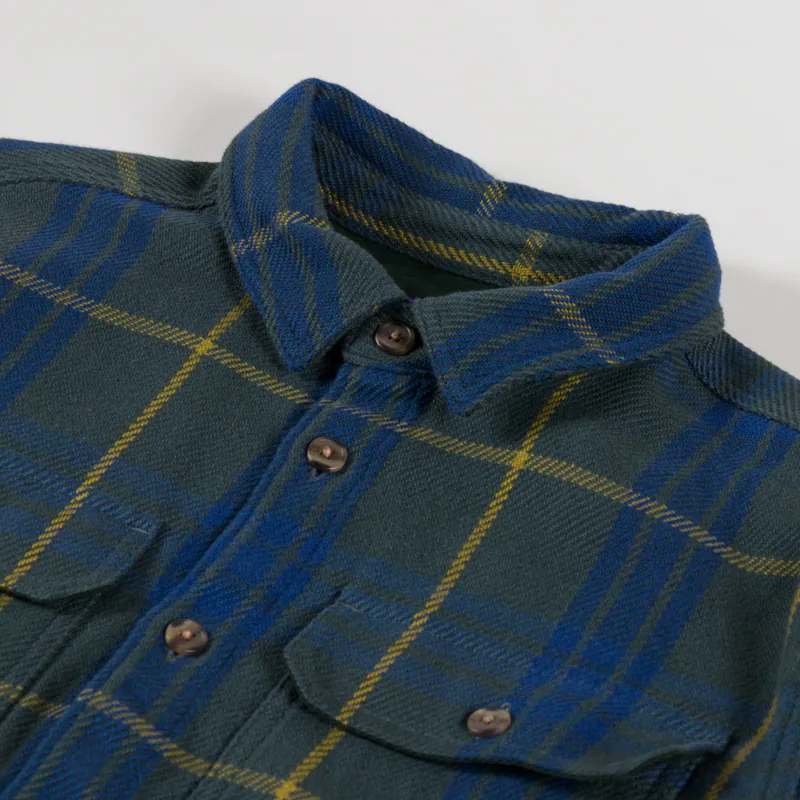 Patagonia Fjord Loft Shirt Netted Old Growth Green-4