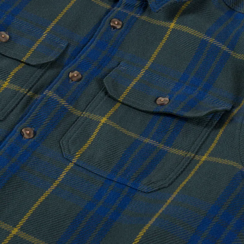 Patagonia Fjord Loft Shirt Netted Old Growth Green-5