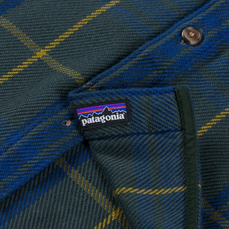 Patagonia Fjord Loft Shirt Netted Old Growth Green-6