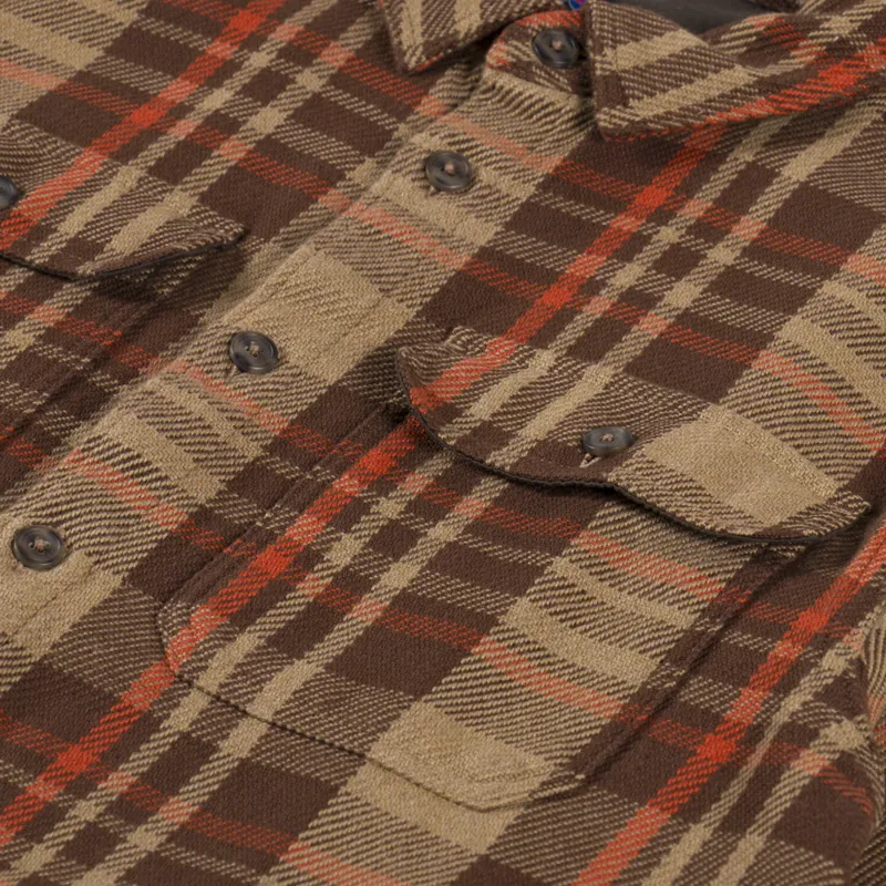 Patagonia Fjord Loft Shirt Forested Nest Brown-5