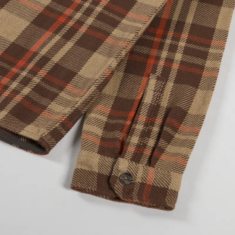 Patagonia Fjord Loft Shirt Forested Nest Brown-8