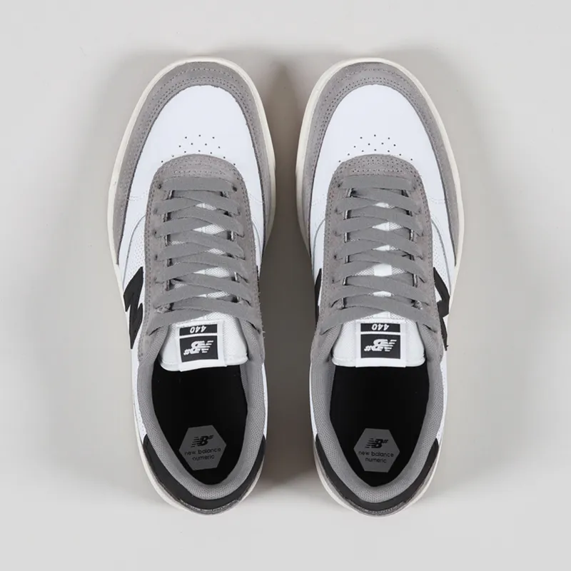 New Balance Numeric 440 Shoes Munsell White Grey-3