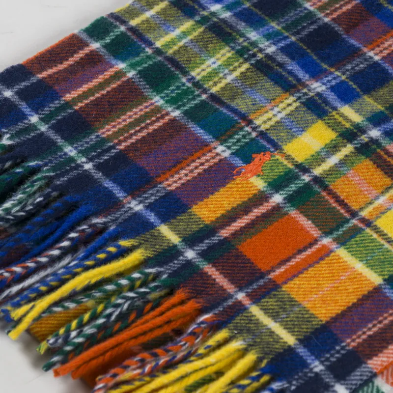 Polo Ralph Lauren Classic Plaid Scarf Orange Multi-3