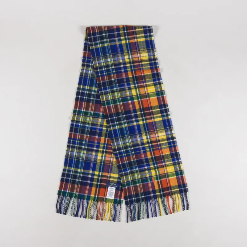 Polo Ralph Lauren Classic Plaid Scarf Orange Multi