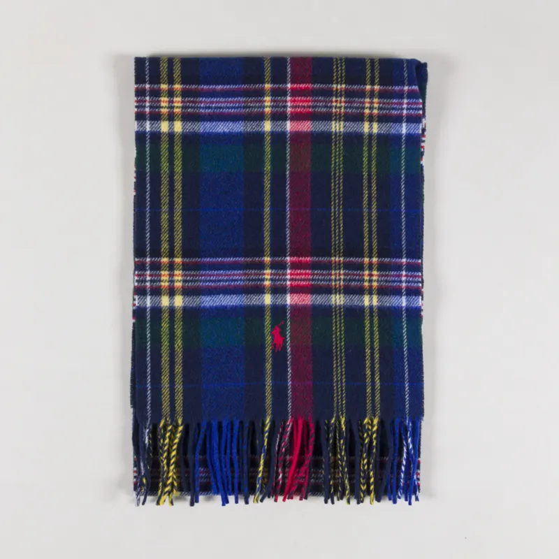Polo Ralph Lauren Classic Plaid Scarf Blue Multi-2