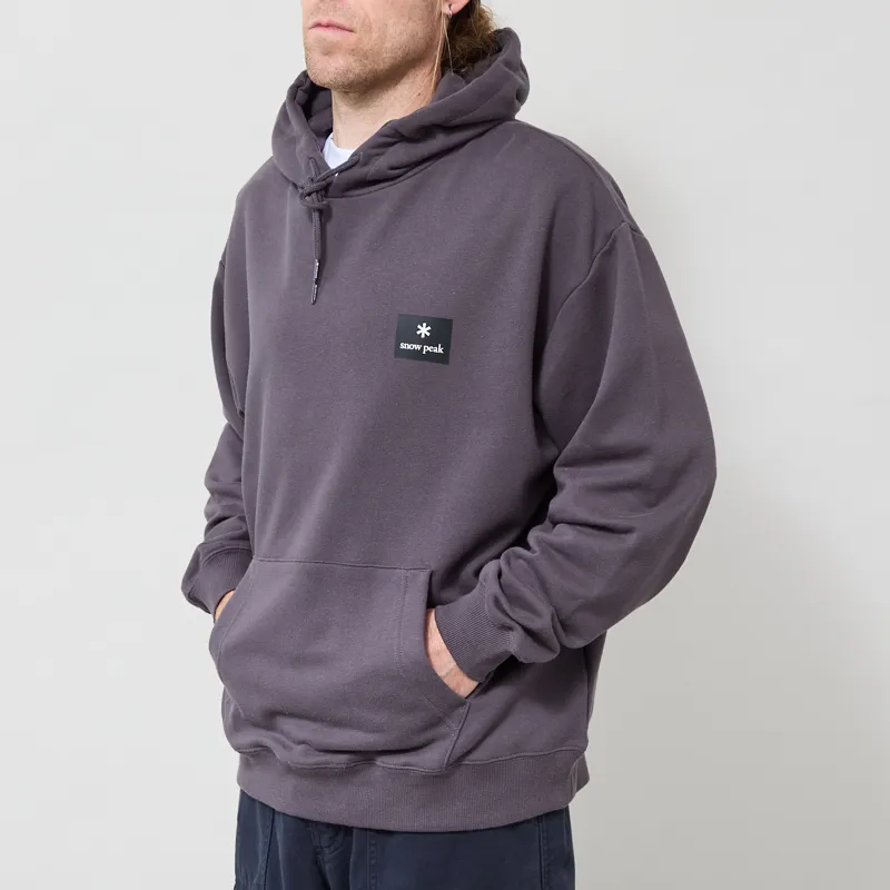 Snow Peak NSD Square Logo Hoodie Charcoal-1
