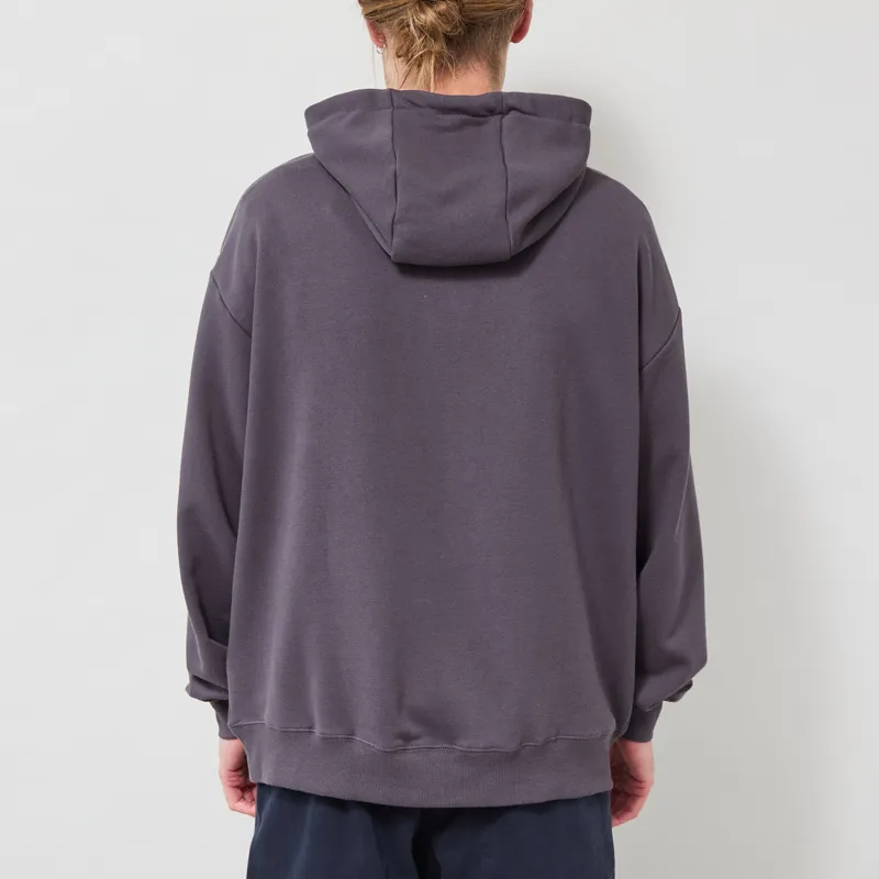 Snow Peak NSD Square Logo Hoodie Charcoal-2
