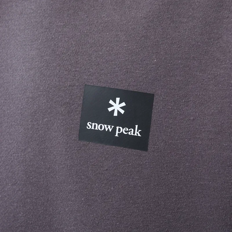 Snow Peak NSD Square Logo Hoodie Charcoal-4