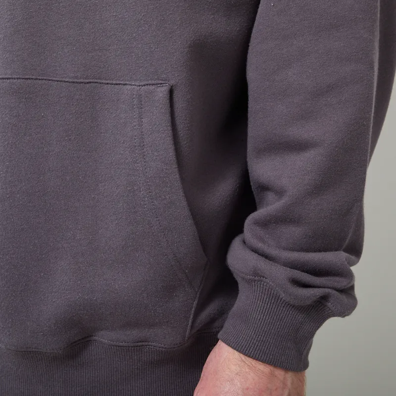 Snow Peak NSD Square Logo Hoodie Charcoal-6