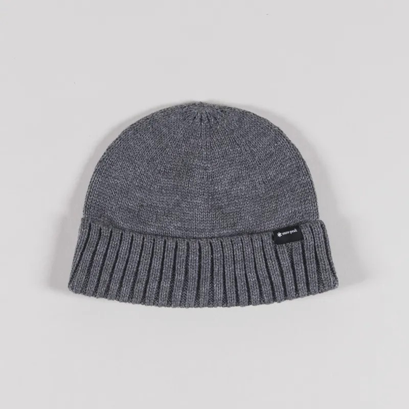 Snow Peak Knit Cap Charcoal