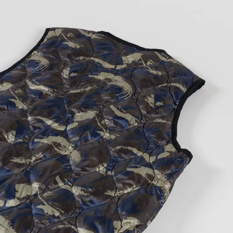 Taion Military V-Neck W-Zip Down Vest Paint Camo-3