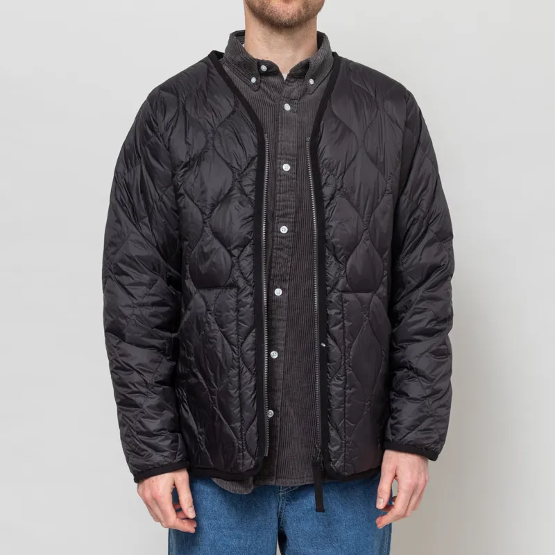 Taion Military V-Neck W-Zip Down Jacket Black