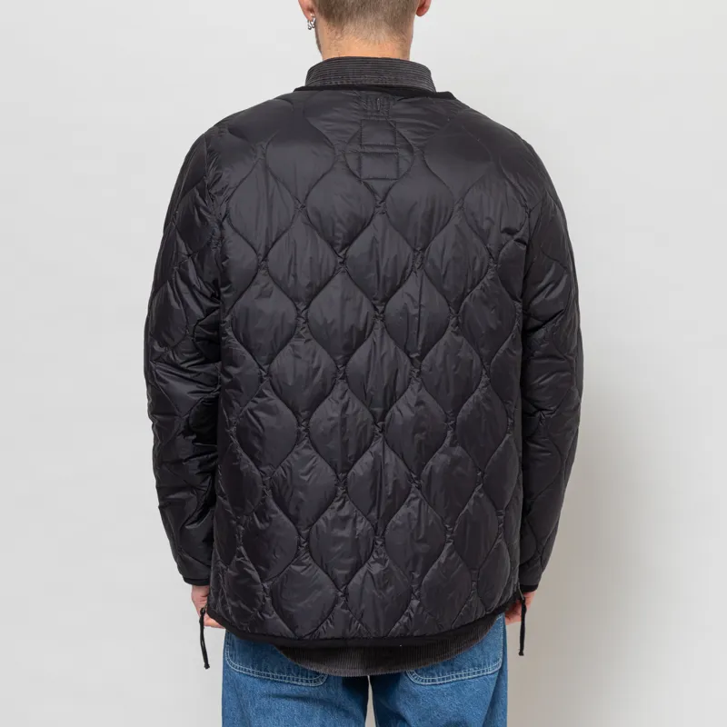 Taion Military V-Neck W-Zip Down Jacket Black-3