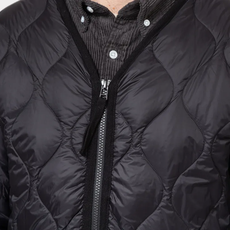 Taion Military V-Neck W-Zip Down Jacket Black-5