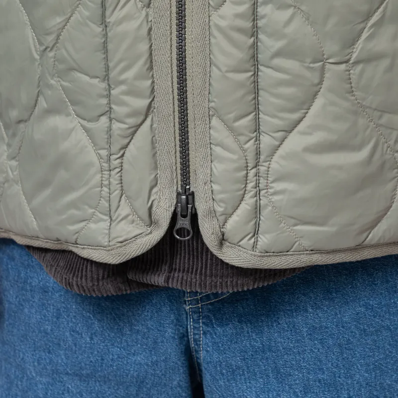Taion Military V-neck W-Zip Down Jacket Dark Sage Green-7