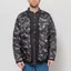 Taion Military V-neck W-Zip Down Jacket Paint Camo
