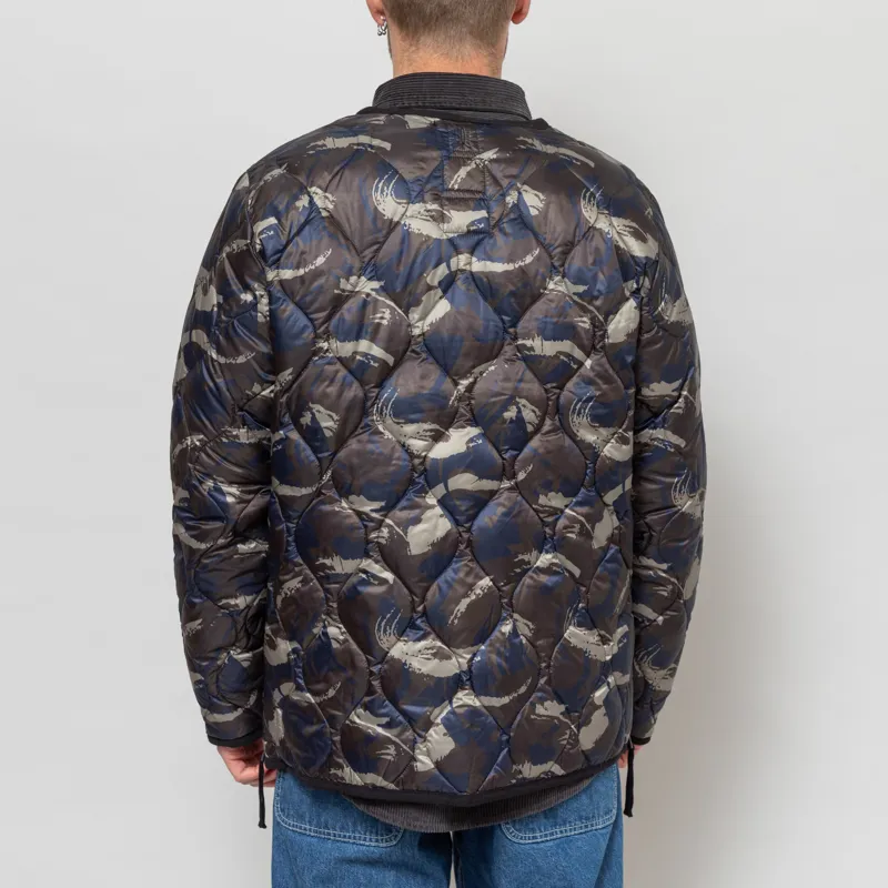 Taion Military V-neck W-Zip Down Jacket Paint Camo-3