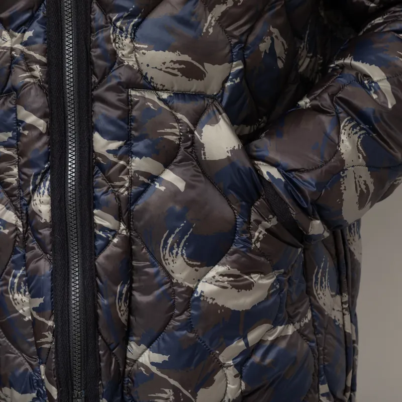 Taion Military V-neck W-Zip Down Jacket Paint Camo-10