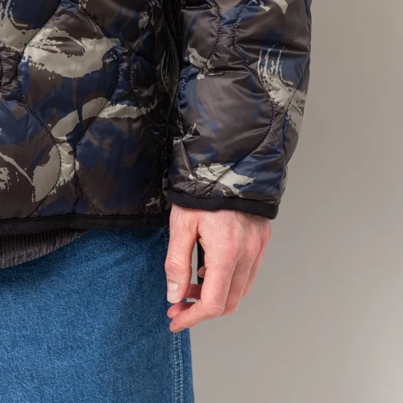 Taion Military V-neck W-Zip Down Jacket Paint Camo-7