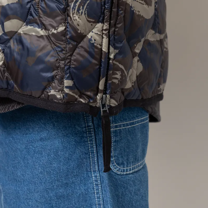 Taion Military V-neck W-Zip Down Jacket Paint Camo-8