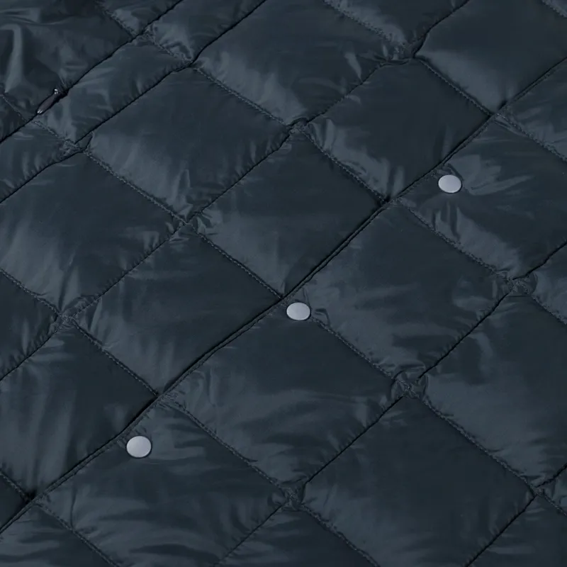 Taion Crew Neck Button Down Vest Charcoal-4