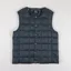 Taion Crew Neck Button Down Vest Charcoal