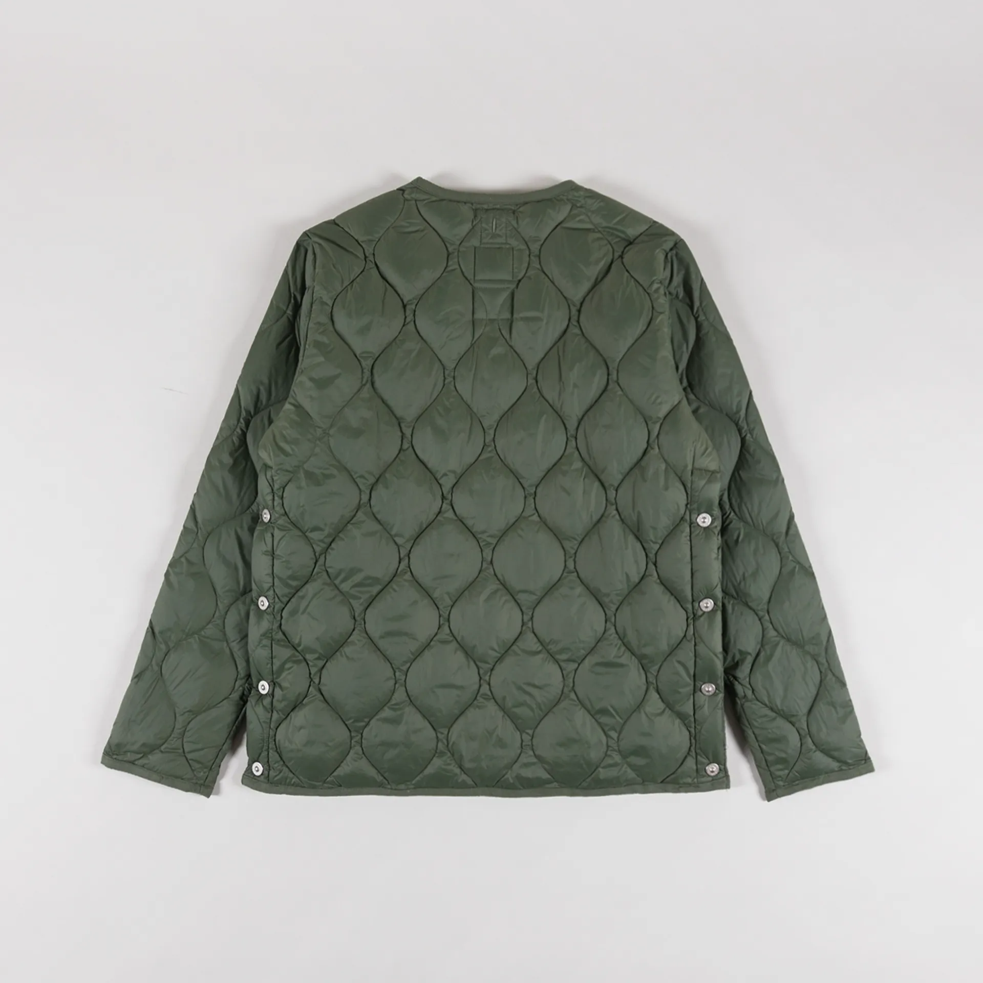 Taion Womens Military Crew Neck Down Jacket Olive