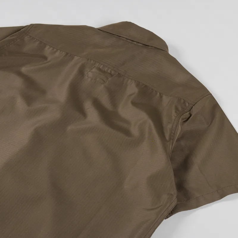 Taion Military Half Sleeve Shirt Brown-3