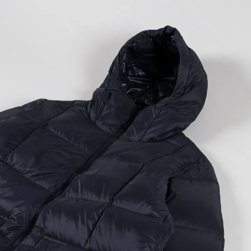 Taion Womens Mountain Packable Volume Hood Down Coat Black-3