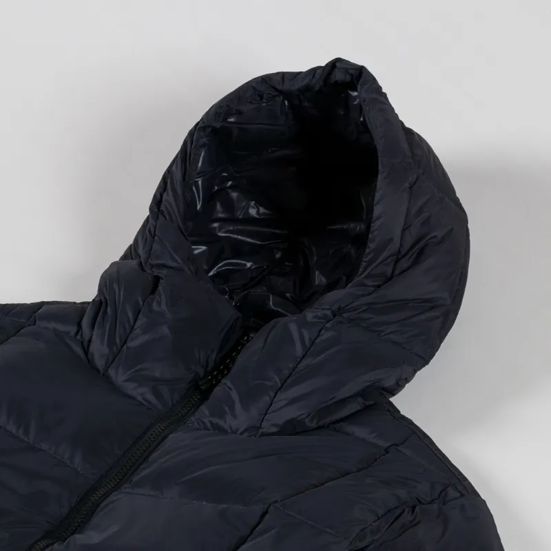 Taion Womens Mountain Packable Volume Hood Down Coat Black-6