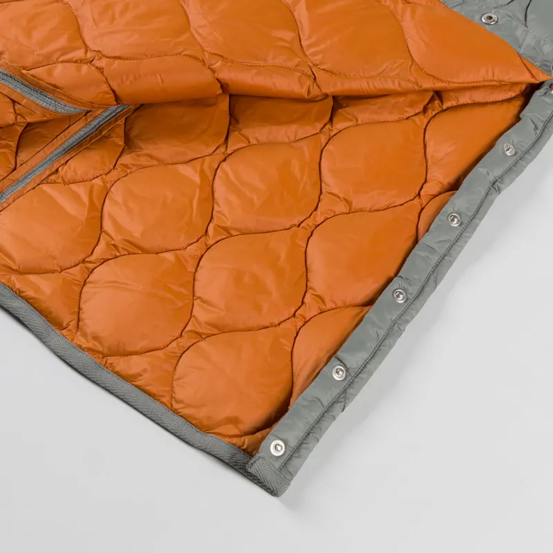 Taion Womens Military Snap Button Down Skirt Dark Sage Green-8