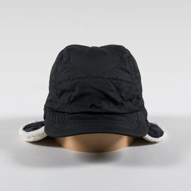 Taion Military Reversible Down Cap Black Cream-2
