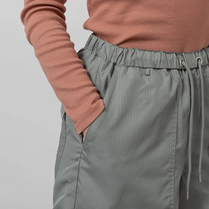 Taion Womens Military Reversible Wide Shorts Sage Green-11