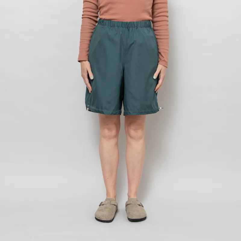 Taion Womens Military Reversible Wide Shorts Sage Green-5
