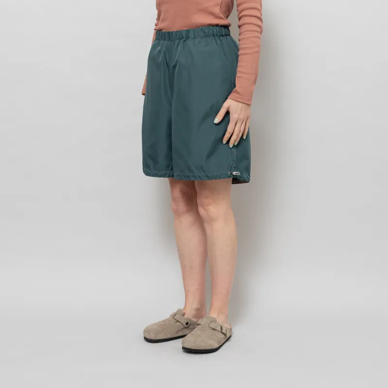 Taion Womens Military Reversible Wide Shorts Sage Green-6