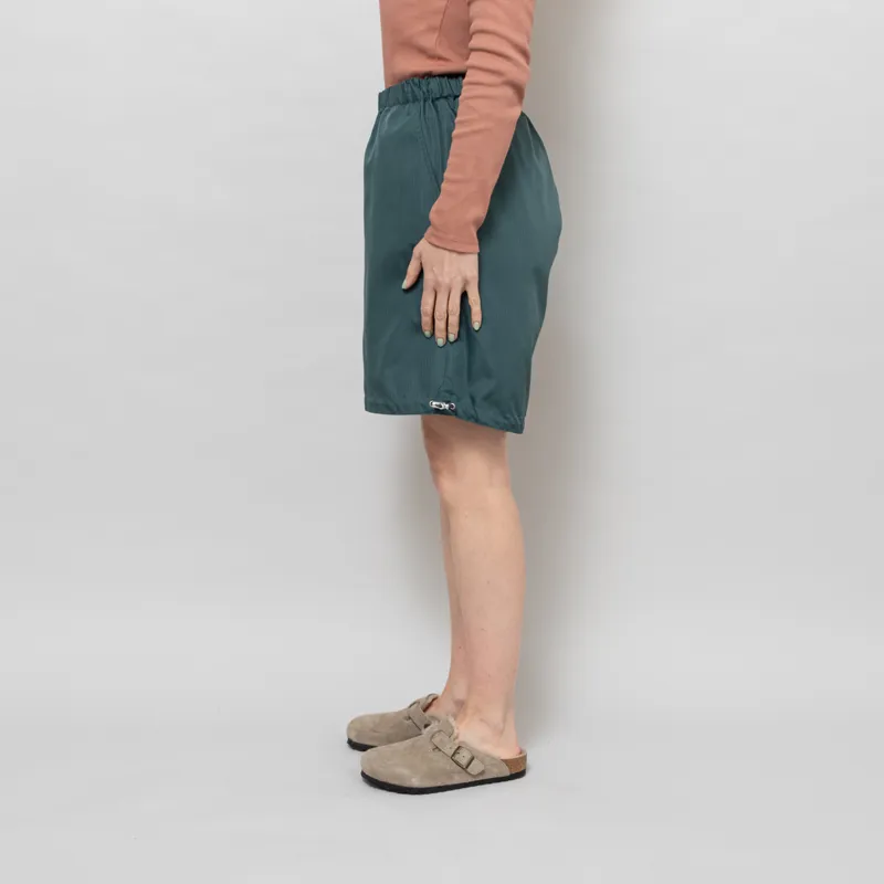 Taion Womens Military Reversible Wide Shorts Sage Green-7