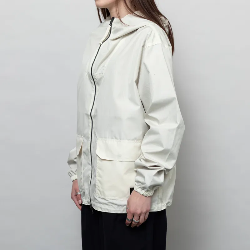 Taion Womens Non Down Military Zip Reversible Parka Off White-1