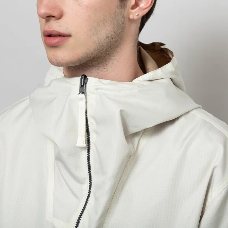 Taion Unisex Non Down Military Zip Reversible Parka Off White