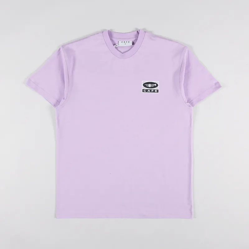 Skateboard Cafe 45 T Shirt Lavender-1