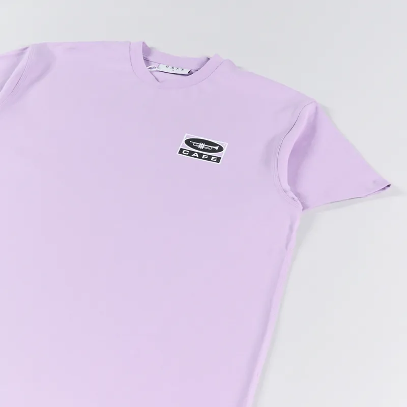 Skateboard Cafe 45 T Shirt Lavender-2