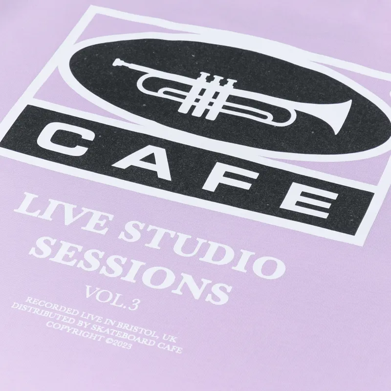 Skateboard Cafe 45 T Shirt Lavender-5