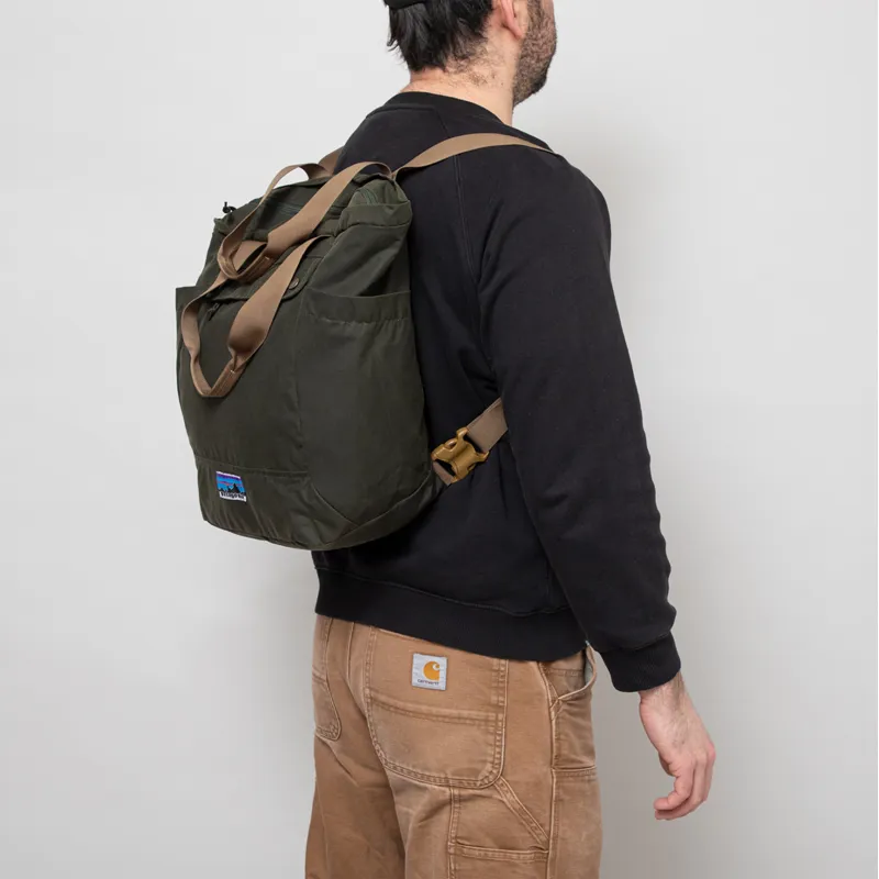 Patagonia Waxed Canvas Tote Pack 27L Basin Green-4