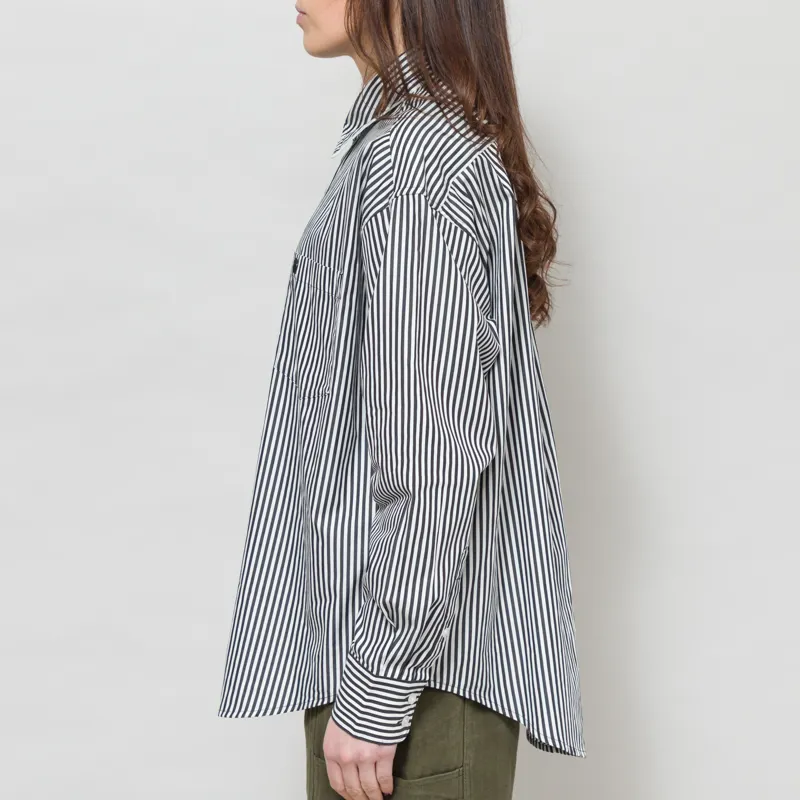 Carhartt WIP Womens Daldry Shirt Black Wax Stripe-3