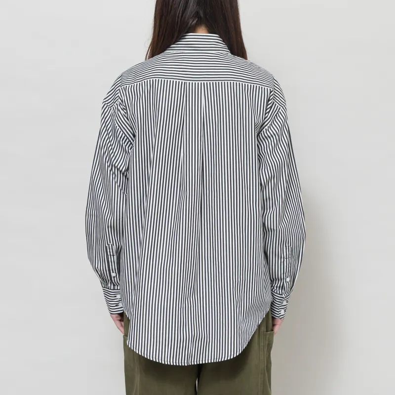 Carhartt WIP Womens Daldry Shirt Black Wax Stripe-4