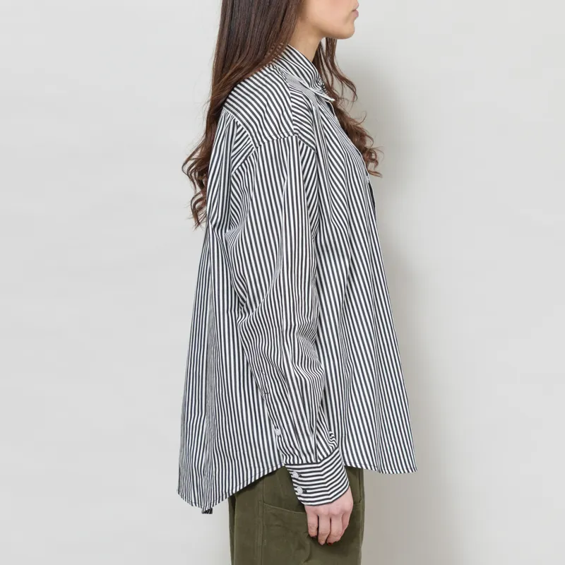 Carhartt WIP Womens Daldry Shirt Black Wax Stripe-5