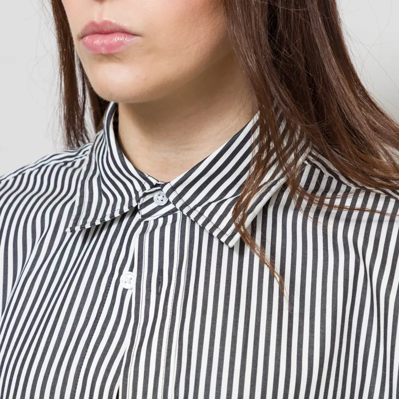 Carhartt WIP Womens Daldry Shirt Black Wax Stripe-6