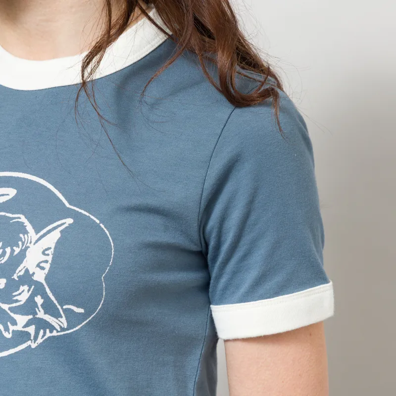 Carhartt WIP Womens Reminiscing Ringer T Shirt Velvet Blue-6